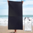 thumbnail image 1 of Kll Dark Microfiber Beach Towel Fast Drying,Extra Large 27.5"X55" Sand Free Beach Towel Super Lightweight Towels, 1 of 1