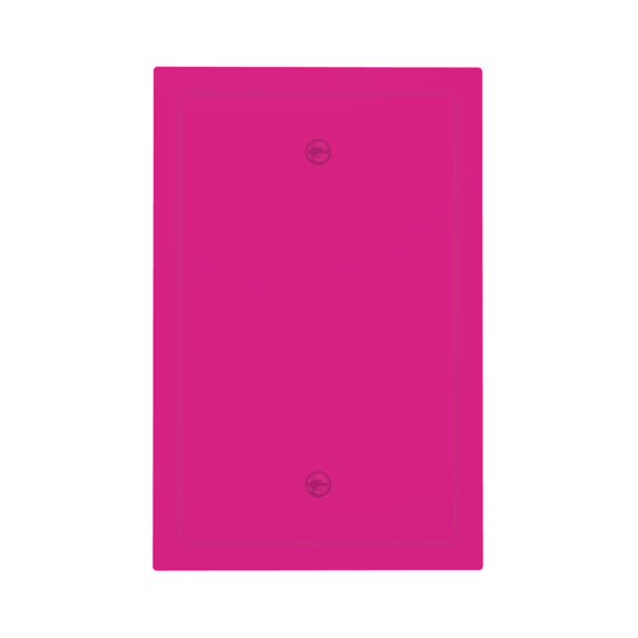 Kll Darkmagenta Wall Plate,Gloss Finish,Standard Size 1 - 5" X 3", Polycarbonate Thermoplastic,Electric Receptacle Plug Covers