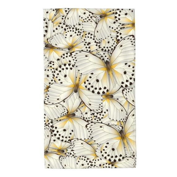 Kll Different Butterflys Ultra Absorbent & Soft Hand Towels For Bath, Hand, Face, Gym And Spa-27.5x16in