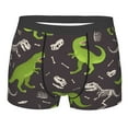 thumbnail image 1 of Kll Dinosaur Skeleton Seamless Grunge Pattern Men'S Cotton Boxer Briefs Underwear-Small, 1 of 9