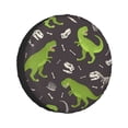 thumbnail image 1 of Kll Dinosaur Skeleton Seamless Grunge Pattern Tire Cover,Universal Wheel Tire Cover For Trailer, Rv, Suv, Truck,Camper And Many Vehicle,(17 Inch), 1 of 7