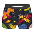thumbnail image 1 of Kll Dinosaurs In Space Men'S Cotton Boxer Briefs Underwear-Xx-Large, 1 of 9