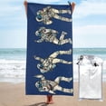 thumbnail image 1 of Kll Disco Party Astronaut Dancing Microfiber Beach Towel Fast Drying,Extra Large 27.5"X55" Sand Free Beach Towel Super Lightweight Towels, 1 of 1