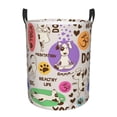 thumbnail image 1 of Kll Dog Doing Yoga Waterproof Foldable Laundry Hamper Bucket With Handles For Storage Bin,Kids Room,Home Organizer (Medium), 1 of 8