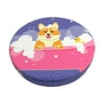 thumbnail image 1 of Kll Dog Washes In A Pink Bath Round Bar Chair Cushion Cover 14 Inch,Bar Stool Protector With Elastic, Soft Washable, 1 of 7