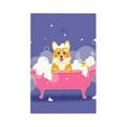 thumbnail image 1 of Kll Dog Washes In A Pink Bath Wall Plate,Gloss Finish,Standard Size 1 - 5" X 3", Polycarbonate Thermoplastic,Electric Receptacle Plug Covers, 1 of 8
