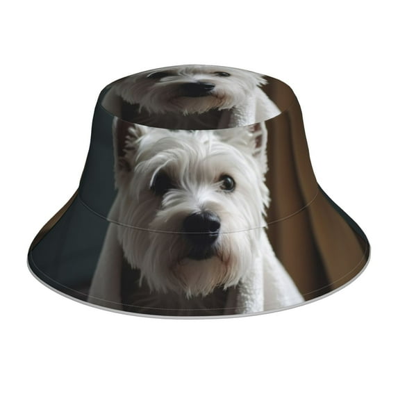 Kll Dog Wrapped In Towel 1 Bucket Hat For Women Men Packable Travel Beach Sun Hat Outdoor Rave Accessories Reflective Fisherman Cap