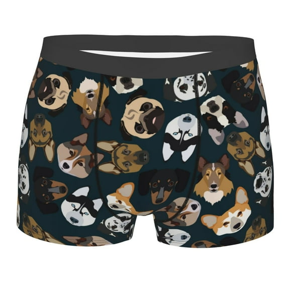 Kll Dogs Men'S Cotton Boxer Briefs Underwear-X-Large