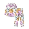 thumbnail image 1 of Kll Donuts And Coffee Sleepwear Mens Flannel Pajamas,Long Cotton Pj Set, 1 of 9