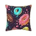 thumbnail image 1 of Kll Donuts1 Decorative Throw Pillow Covers Velvet Soft For Couch Sofa Bedroom Living Room Outdoor -16"X16", 1 of 8