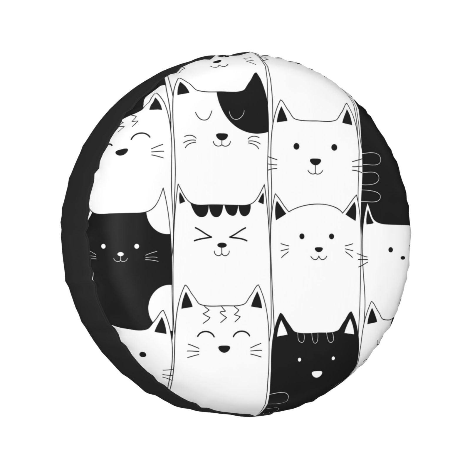 Kll Doodle Cute Cat Tire Cover,Universal Wheel Tire Cover For Trailer, Rv, Suv, Truck,Camper And