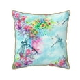 thumbnail image 1 of Kll Dragonfly Floral Decorative Throw Pillow Covers Velvet Soft For Couch Sofa Bedroom Living Room Outdoor -20"X20", 1 of 8