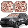 thumbnail image 1 of Kll Dragons1 Windshield Sun Shade 2-Piece Foldable Car Front Window Sunshade For Most Sedans Suv Truck - Auto Sun Blocker Visor Protector Blocks Max Uv Rays - Large, 1 of 7