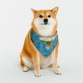 thumbnail image 1 of Kll Earth View World Map Dog Bandanas,Triangle Reversible Pet Scarf For Small Medium Large And Extra Large Dogs-Medium, 1 of 7