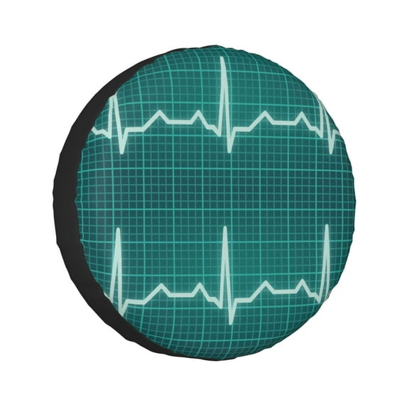 Kll Ecg Wave Tire Cover,Universal Wheel Tire Cover For Trailer, Rv, Suv, Truck,Camper And Many Vehicle,(17 Inch)