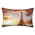 thumbnail image 1 of Kll Eiffel Tower Pillow Covers Envelope Closure,Super Soft And Cozy Fuzzy Fleece Pillow Case Cover 14"X20", 1 of 9