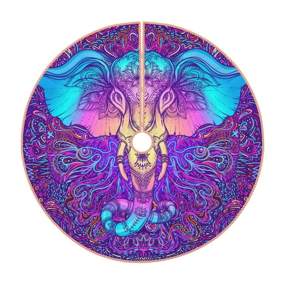 Kll Elephant In Tribal Style Christmas Tree Skirt 30",Party Decorations Farmhouse For Christmas Decorations Holiday Party