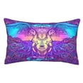 thumbnail image 1 of Kll Elephant In Tribal Style Pillow Covers Envelope Closure,Super Soft And Cozy Fuzzy Fleece Pillow Case Cover 16"X24", 1 of 9