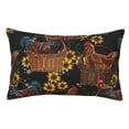 thumbnail image 1 of Kll Embroidery Chicken Rooster Pillow Covers Envelope Closure,Super Soft And Cozy Fuzzy Fleece Pillow Case Cover 14"X20", 1 of 9