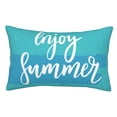 thumbnail image 1 of Kll Enjoy Summer Pillow Covers Envelope Closure,Super Soft And Cozy Fuzzy Fleece Pillow Case Cover 14"X20", 1 of 9