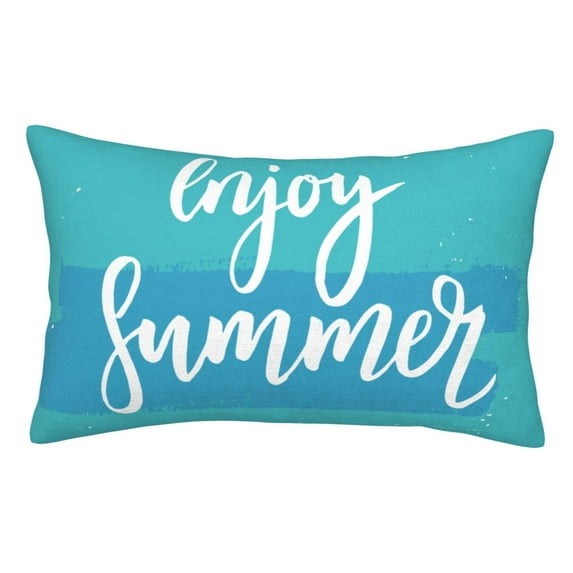 Kll Enjoy Summer Pillow Covers Envelope Closure,Super Soft And Cozy Fuzzy Fleece Pillow Case Cover 14"X20"