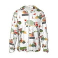 thumbnail image 1 of Kll Excavator Print Men'S Women’s Upf 50+ Sun Protection Outdoor Hoodie Jacket Long Sleeve Fishing Hiking Performance Shirt- X-Large, 1 of 8