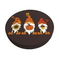 thumbnail image 1 of Kll Fall Gnomes Round Bar Chair Cushion Cover 12 Inch,Bar Stool Protector With Elastic, Soft Washable, 1 of 7