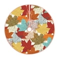 thumbnail image 1 of Kll Fall Maple Leaves Christmas Tree Skirt 48",Party Decorations Farmhouse For Christmas Decorations Holiday Party, 1 of 8