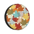 thumbnail image 1 of Kll Fall Maple Leaves Tire Cover,Universal Wheel Tire Cover For Trailer, Rv, Suv, Truck,Camper And Many Vehicle,(16 Inch), 1 of 7