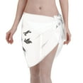 thumbnail image 1 of Kll Family Of Sea Turtles Print Women'S Sarong Coverups Short Bathing Suit Wrap Skirt Beach Wrap Swimsuit Cover Ups, 1 of 7