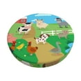 thumbnail image 1 of Kll Farm Animals Round Bar Chair Cushion Cover 14 Inch,Bar Stool Protector With Elastic, Soft Washable, 1 of 7