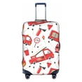 thumbnail image 1 of Kll Fire Truck Luggage Cover Suitcase Cover Suitcase Protector (Luggage not included)-Large, 1 of 8