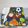 thumbnail image 1 of Kll Fleece Blanket Plush Throw Blanket Balls,Soft Fuzzy Cozy Flannel Blanket For Couch Sofa Bed.(40"X30"), 1 of 9