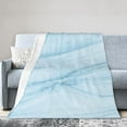 thumbnail image 1 of Kll Fleece Blanket Plush Throw Blanket Blue Marble,Soft Fuzzy Cozy Flannel Blanket For Couch Sofa Bed.(40"X30"), 1 of 9