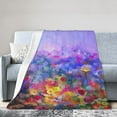 thumbnail image 1 of Kll Fleece Blanket Plush Throw Blanket Colorful Purple Cosmos Flower,Soft Fuzzy Cozy Flannel Blanket For Couch Sofa Bed.(50"X40"), 1 of 9