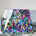 thumbnail image 1 of Kll Fleece Blanket Plush Throw Blanket Colorful Tie Dye Stained Glass 2,Soft Fuzzy Cozy Flannel Blanket For Couch Sofa Bed.(40"X30"), 1 of 9