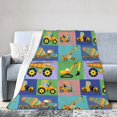 thumbnail image 1 of Kll Fleece Blanket Plush Throw Blanket Construction Machinery,Soft Fuzzy Cozy Flannel Blanket For Couch Sofa Bed.(50"X40"), 1 of 9