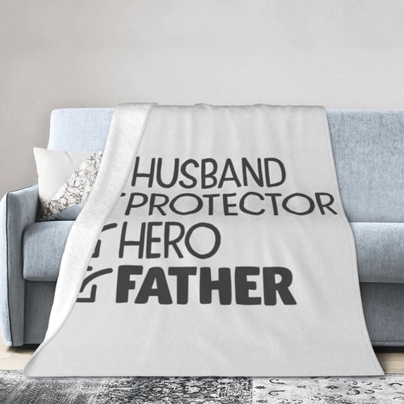 Kll Fleece Blanket Plush Throw Blanket Father'S Day,Soft Fuzzy Cozy Flannel Blanket For Couch Sofa Bed.(60"X50")