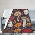 thumbnail image 1 of Kll Fleece Blanket Plush Throw Blanket Forest Wild Mushroom,Soft Fuzzy Cozy Flannel Blanket For Couch Sofa Bed.(50"X40"), 1 of 9