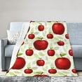 thumbnail image 1 of Kll Fleece Blanket Plush Throw Blanket Fruit Apples,Soft Fuzzy Cozy Flannel Blanket For Couch Sofa Bed.(40"X30"), 1 of 9