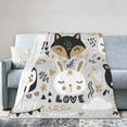 thumbnail image 1 of Kll Fleece Blanket Plush Throw Blanket Funny Animals Series,Soft Fuzzy Cozy Flannel Blanket For Couch Sofa Bed.(40"X30"), 1 of 9