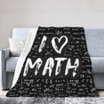 thumbnail image 1 of Kll Fleece Blanket Plush Throw Blanket I Love Math,Soft Fuzzy Cozy Flannel Blanket For Couch Sofa Bed.(80"X60"), 1 of 9
