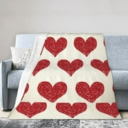 Kll Fleece Blanket Plush Throw Blanket Love,Soft Fuzzy Cozy Flannel Blanket For Couch Sofa Bed.(80"X60")