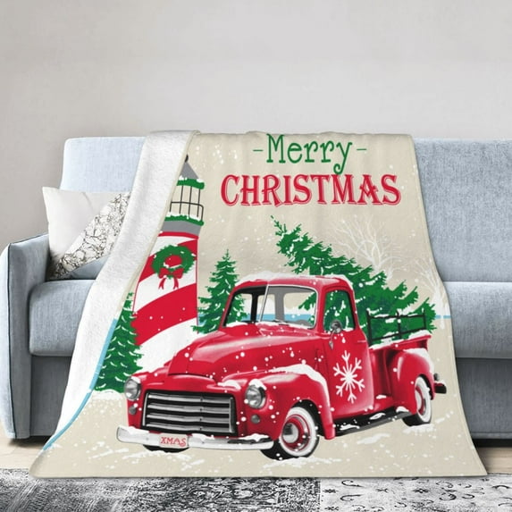 Kll Fleece Blanket Plush Throw Blanket Merry Christmas 1,Soft Fuzzy Cozy Flannel Blanket For Couch Sofa Bed.(80"X60")