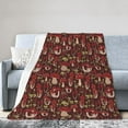 thumbnail image 1 of Kll Fleece Blanket Plush Throw Blanket Mushroom,Soft Fuzzy Cozy Flannel Blanket For Couch Sofa Bed.(80"X60"), 1 of 9