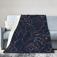 thumbnail image 1 of Kll Fleece Blanket Plush Throw Blanket Navy Dark Blue,Soft Fuzzy Cozy Flannel Blanket For Couch Sofa Bed.(60"X50"), 1 of 9