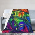 thumbnail image 1 of Kll Fleece Blanket Plush Throw Blanket Pride Rainbow,Soft Fuzzy Cozy Flannel Blanket For Couch Sofa Bed.(40"X30"), 1 of 9