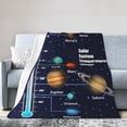 thumbnail image 1 of Kll Fleece Blanket Plush Throw Blanket Solar System Temperatures Diagram,Soft Fuzzy Cozy Flannel Blanket For Couch Sofa Bed.(60"X50"), 1 of 9