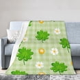 thumbnail image 1 of Kll Fleece Blanket Plush Throw Blanket St Patrick'S Day11,Soft Fuzzy Cozy Flannel Blanket For Couch Sofa Bed.(50"X40"), 1 of 9