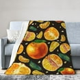 thumbnail image 1 of Kll Fleece Blanket Plush Throw Blanket Tangerine,Soft Fuzzy Cozy Flannel Blanket For Couch Sofa Bed.(80"X60"), 1 of 9